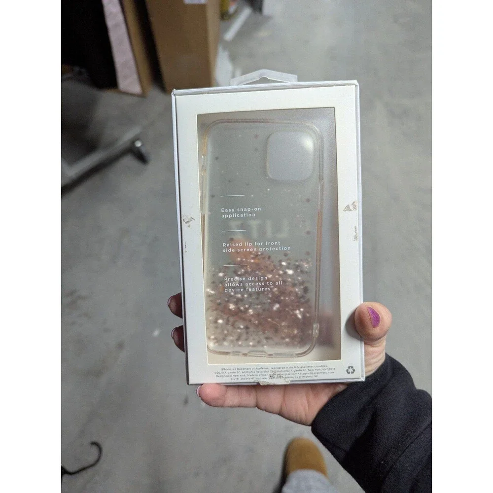 MVMT Rose Gold Glitter‎ Ombre Glitz iPhone 11 Pro Phone Snap OnCase NIB